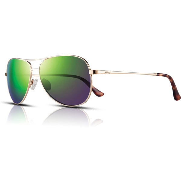 Revo RE1156 04 GN Relay Petite Women's Sunglasses Gold/Evergreen