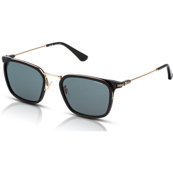 Police Octane 12 SPLP27 Men's Sunglasses 0300 Shiny Rose Gold/Green