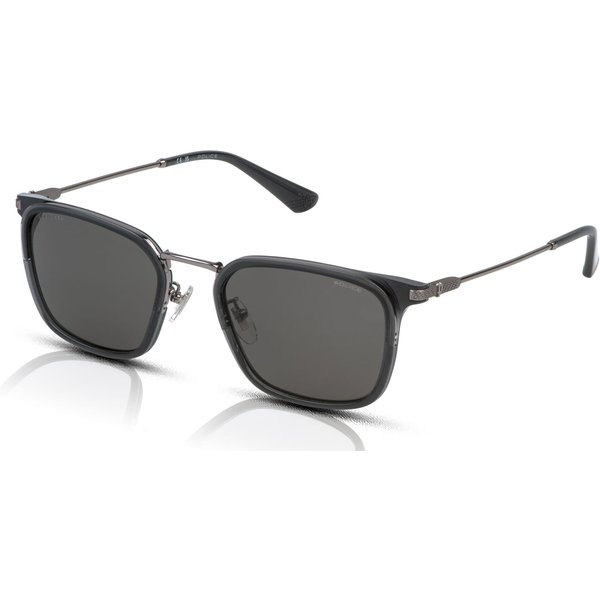 Police Octane 12 SPLP27 Men's Sunglasses 509P Total Shiny Ruthenium/Smoke Polarised