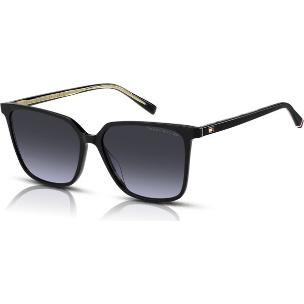 Tommy Hilfiger TH 2292/S Sunglasses 807/08 Black/Dk Blue Shaded