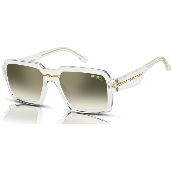 Carrera Victory C 15/S Sunglasses REJ/D6 Crystal Gold/Green Shaded Gold Mirror Antirefex