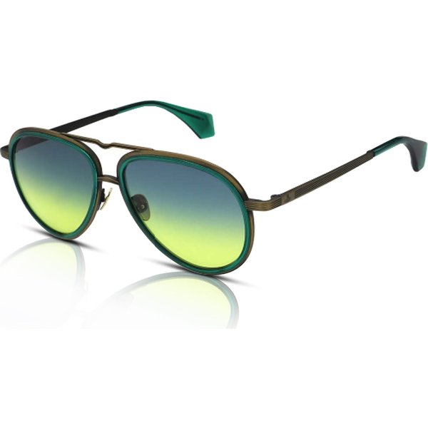 Vivienne Westwood Cale VW7025 Sunglasses 403 Shiny Antique Gold/Blue