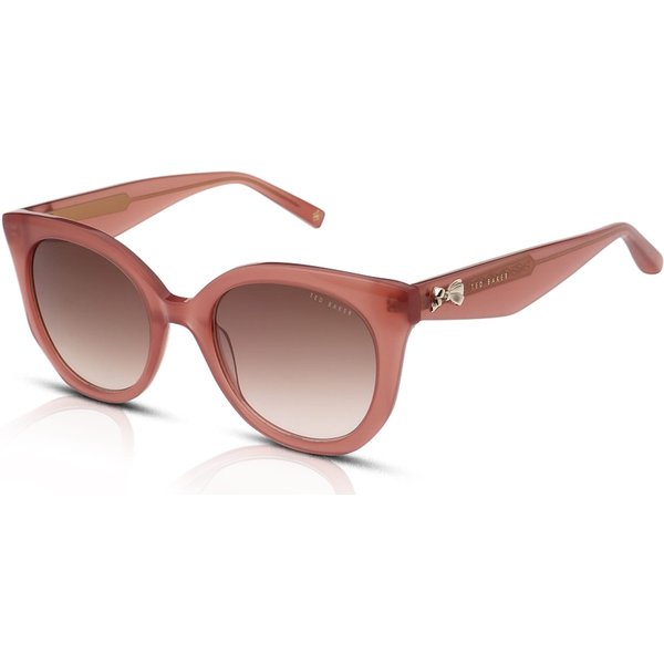 Ted Baker Elen TB1759 Women's Sunglasses 220 Gloss Milky Rose Pink/Brown Gradient