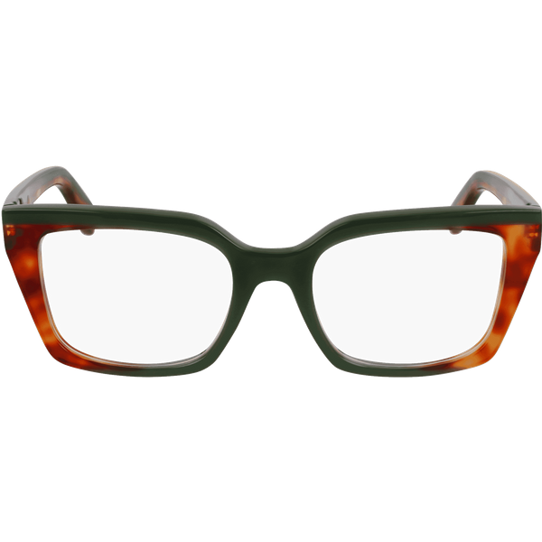 Ferragamo SF3010 Glasses 335 Opaline Khaki/Yellow Tortoise