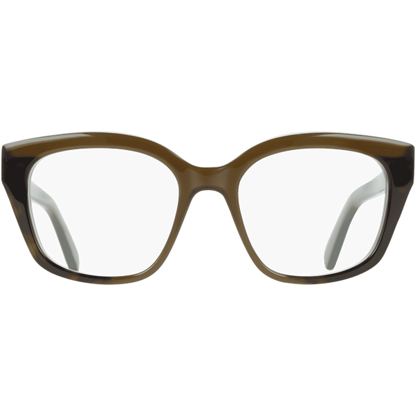 Ferragamo SF3023 Glasses 338 Opaline Khaki/Dark Tortoise