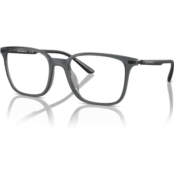 Emporio Armani EA3242U Men's Glasses 6106 Shiny Transparent Black