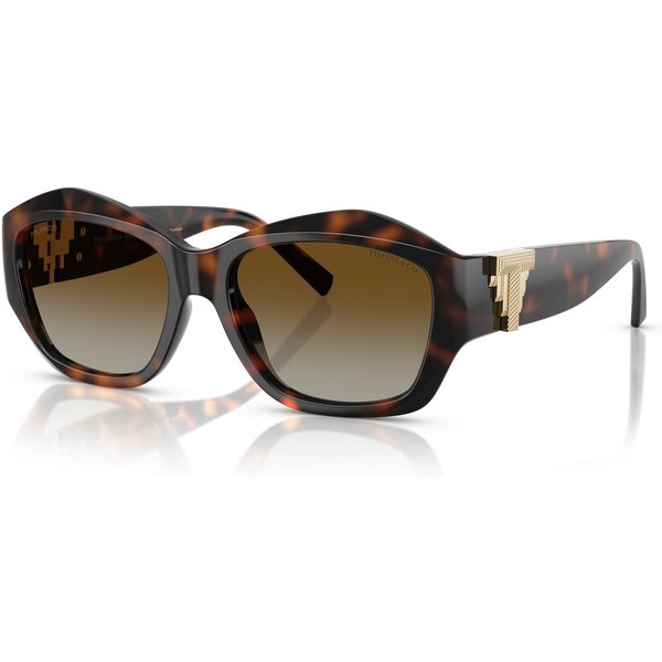 Tiffany & Co. TF4233U Women's Sunglasses 8015T5 Havana/Polarised Brown Gradient