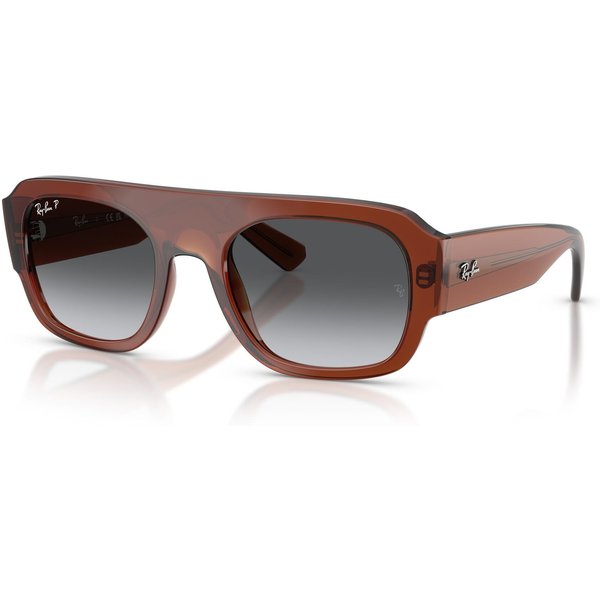 Ray-Ban RB2218 Sunglasses 6678T3 Transparent Brown/Grey Gradient Polarised