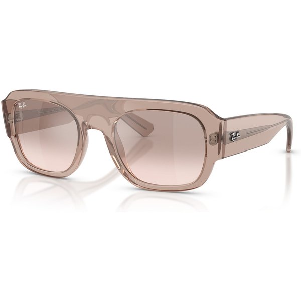 Ray-Ban RB2218 Sunglasses 67278Z Transparent Light Brown/Brown Mirror Silver Gradient