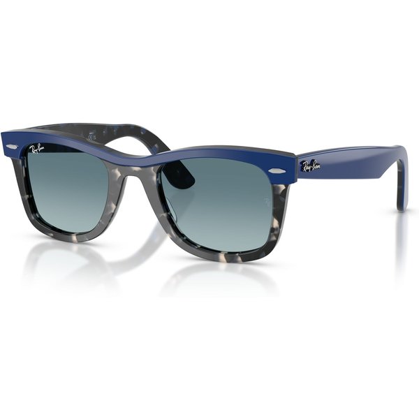 Ray-Ban Wayfarer RB2240 Sunglasses 14453M Blue On Havana/Blue Gradient Grey