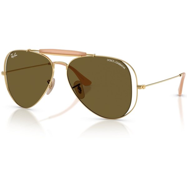 Ray-Ban RB3029M Sunglasses 001/73 Arista Gold/Dark Brown 58mm
