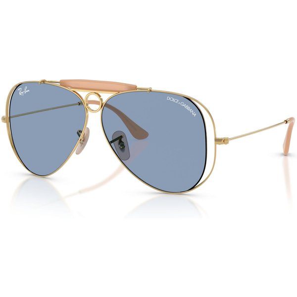 Ray-Ban RB3138M Sunglasses 001/72 Arista Gold/Light Blue 58mm