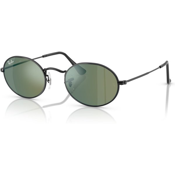 Ray-Ban Oval RB3547N Sunglasses 002/68 Black/Blue