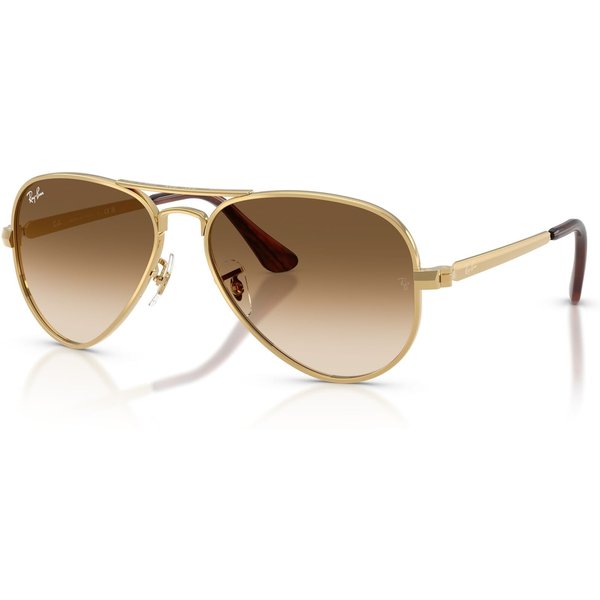 Ray-Ban Aviator Max RB3925 Sunglasses 001/51 Arista Gold/Clear Gradient Brown 62mm