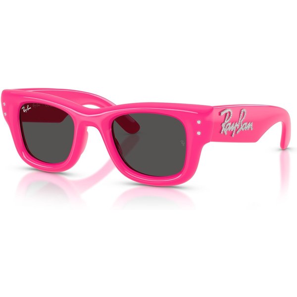 Ray-Ban Wayfarer Puffer RB4940B Sunglasses 686287 Pink & Strass/Ultra Black
