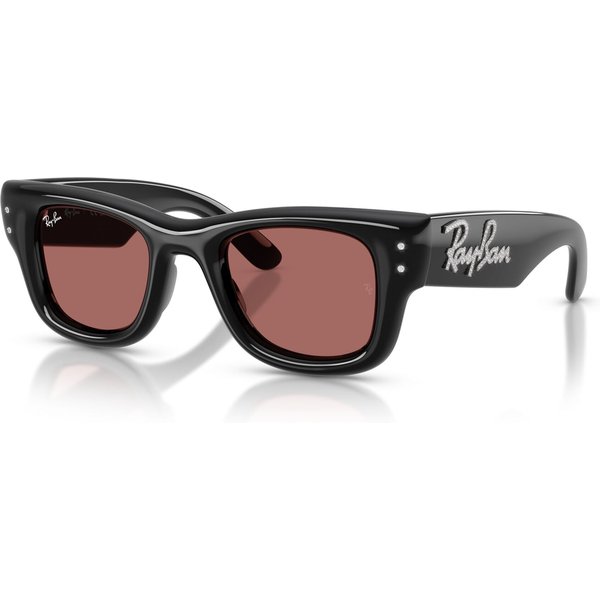 Ray-Ban Wayfarer Puffer RB4940B Sunglasses 686485 Black/Dark Violet