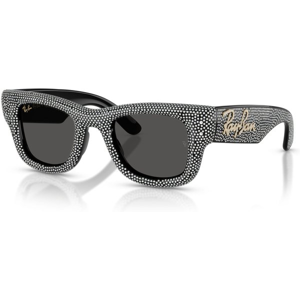 Ray-Ban Wayfarer Puffer RB4940BP Sunglasses 686587 Black & Strass Pave/Ultra Black