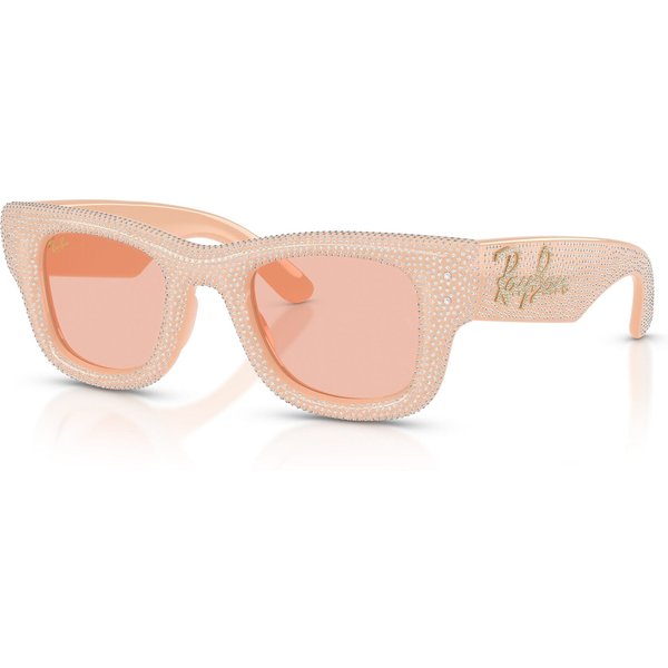 Ray-Ban Wayfarer Puffer RB4940BP Sunglasses 688984 Solid Nude/Dark Pink