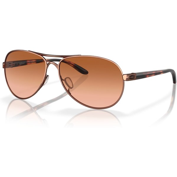 Oakley Feedback OO4079 Women's Sunglasses 407901 Rose Gold/Vr50 Brown Gradient