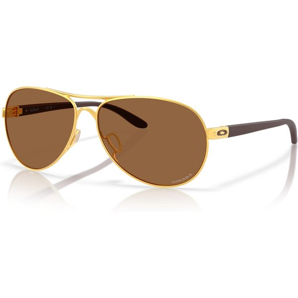 Oakley Feedback OO4079 Women's Sunglasses 407951 Satin Gold/Prizm Bronze