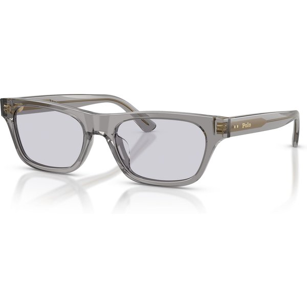 Polo Ralph Lauren PH4238U Women's Sunglasses 63181A Shiny Transparent Grey/Lilac