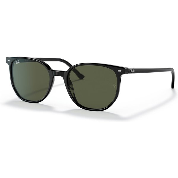 Ray-Ban Elliot RB2197 Sunglasses 901/31 Black/G-15 Green 54mm