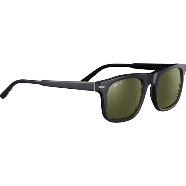 Serengeti Charlton SS576009 Sunglasses Black/Mineral Polarised 555nm