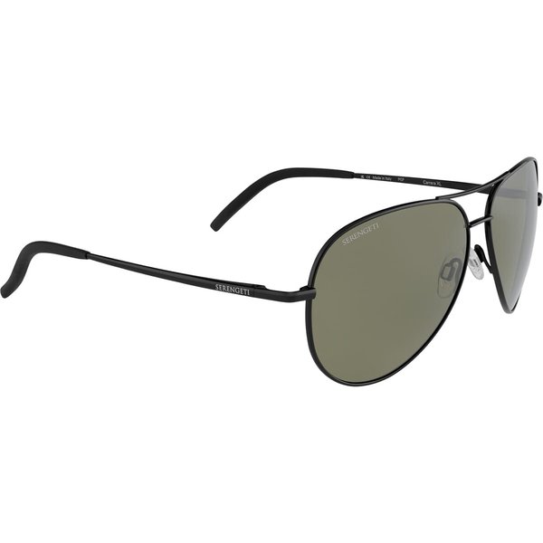 Serengeti Carrara XL SS757010 Sunglasses Black/Mineral Polarised 555nm
