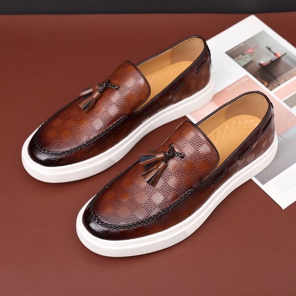 Men's Breathable Slip-On Loafers - Versatile Casual Shoes-image