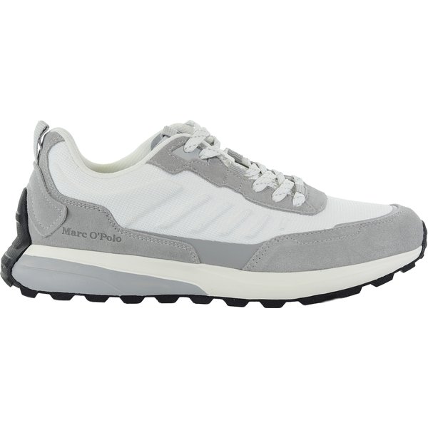 Męskie skórzane jasnoszare sneakersy MARC O'POLO 601223253502334-948