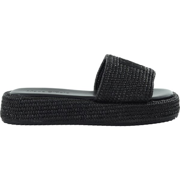 Damskie plecione czarne klapki MARC O'POLO 60318831101636-990