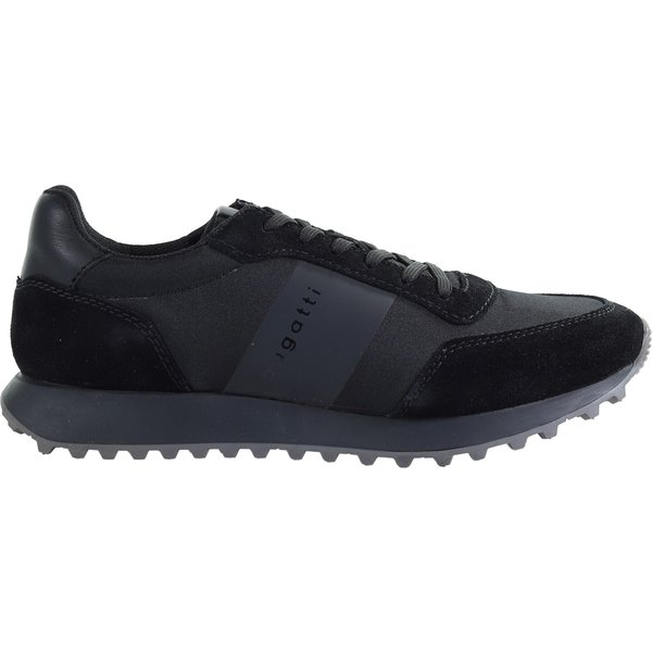 Męskie skórzane czarne sneakersy Bugatti 332AWD041469-1010
