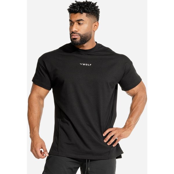 SQUATWOLF Men‘s T-shirt Bodybuilding Black S