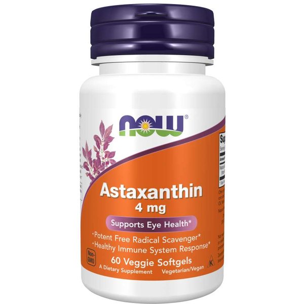 NOW Foods Astaxanthin 4 mg 60 Kapseln