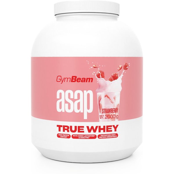 GymBeam ASAP True Whey 2000 g Erdbeere