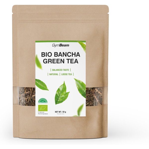 GymBeam BIO Bancha Grüner Tee 50 g