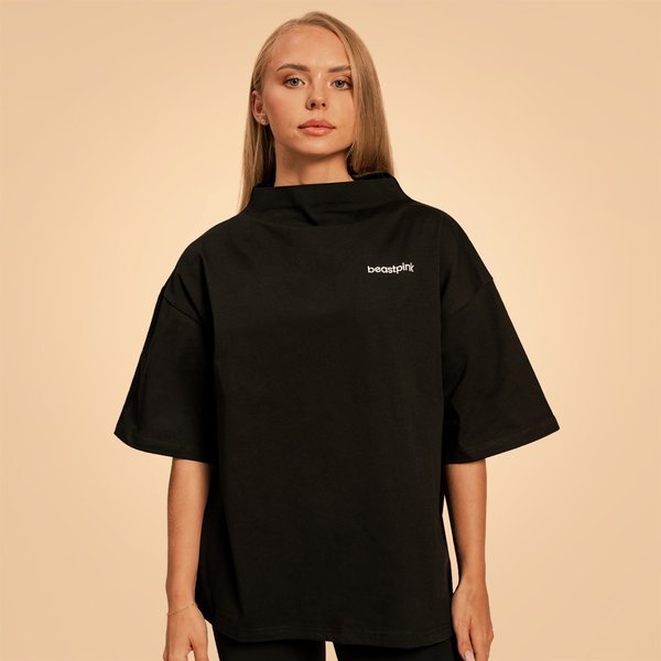 BeastPink Bliss Oversized Top für Frauen in Black S