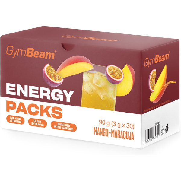 GymBeam Energy Packs Mango Maracuja
