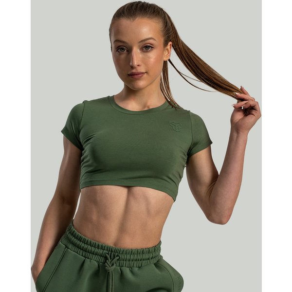 STRIX Essential Crop Top für Frauen Cedar Green S