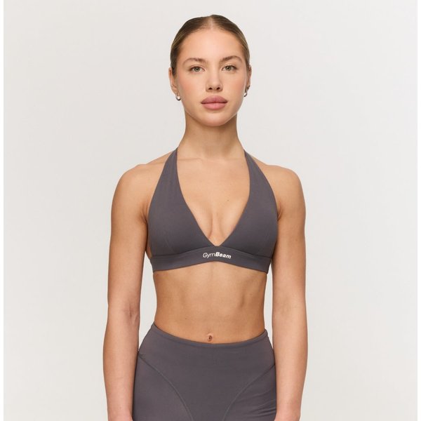 GymBeam Fierce Halter Sport-BH in Grey S