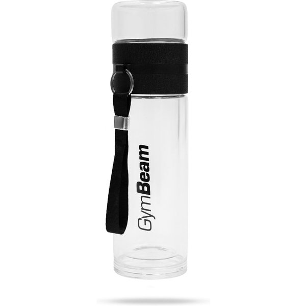 GymBeam Glass Infuser Bottle 400 ml