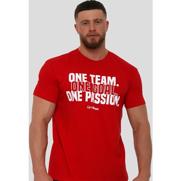 GymBeam One Team T-Shirt Red M