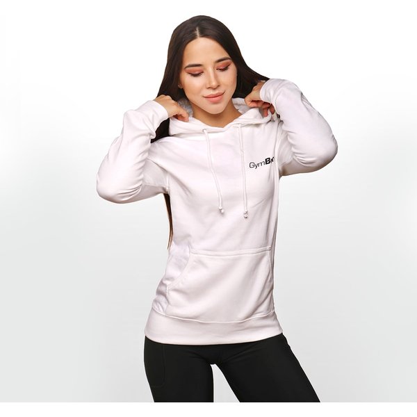 GymBeam PRO Hoodie für Frauen in White XS