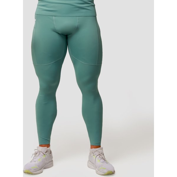 GymBeam Mid Kompressionsleggings in Blue S