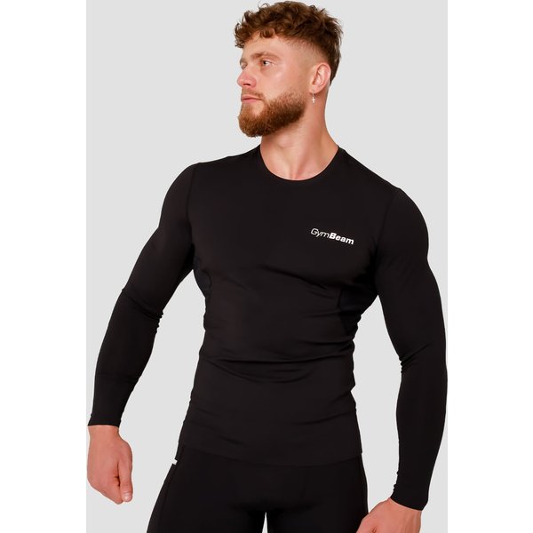 GymBeam High Kompressions-T-Shirt mit langen Ärmeln in Black M