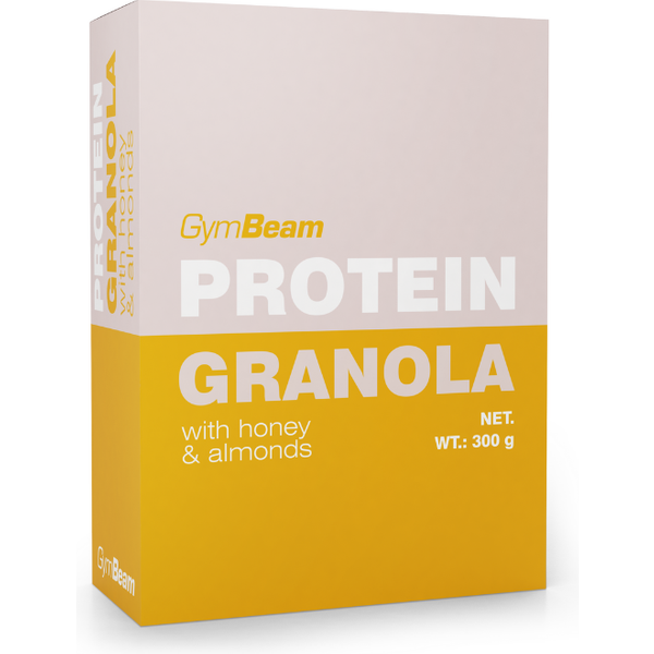 GymBeam Protein-Granola mit Honig und Mandeln 300 g