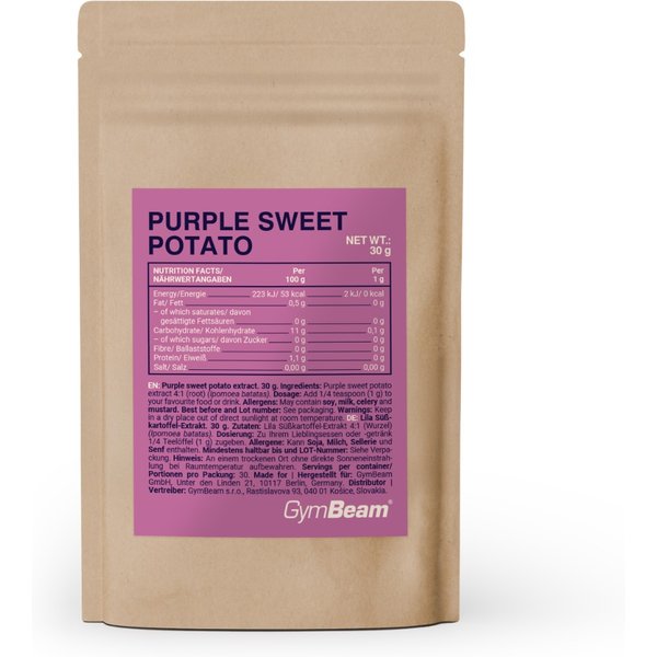 GymBeam Lila Süßkartoffelextrakt 30 g