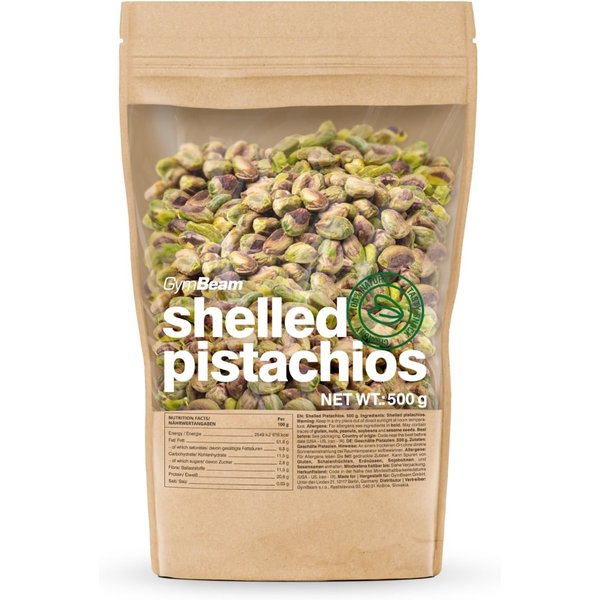 GymBeam Geschälte Pistazien 500 g