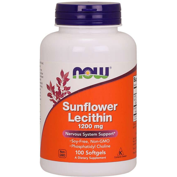 NOW Foods Sonnenblumenlecithin (1200mg) 100 Kapseln