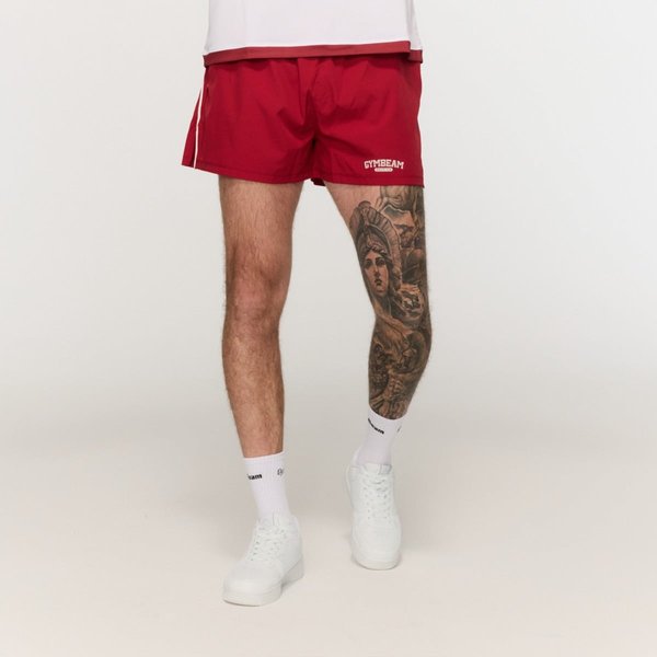 GymBeam Varsity Shorts in Red M